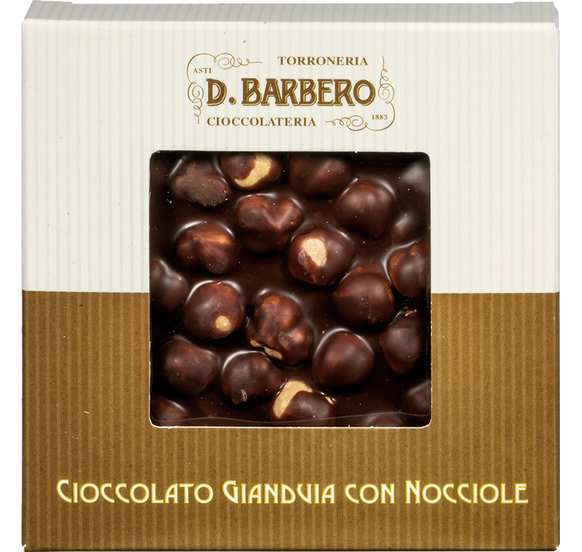 D. Barbero Gianduja Chocolate & Hazelnut Bar 120g