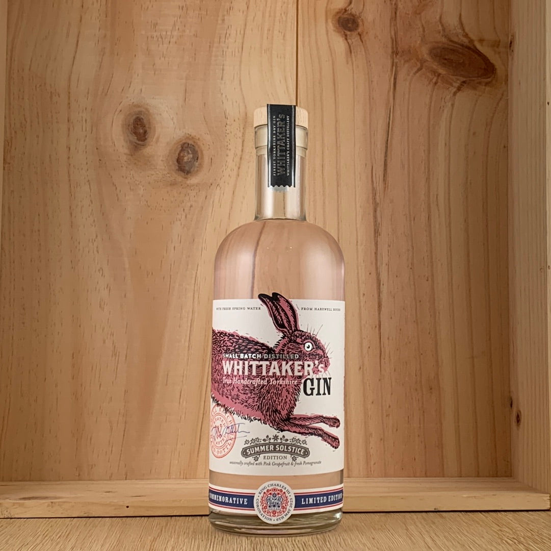 Whittaker's Limited Edition King's Coronation Unfiltered Summer Solstice Gin