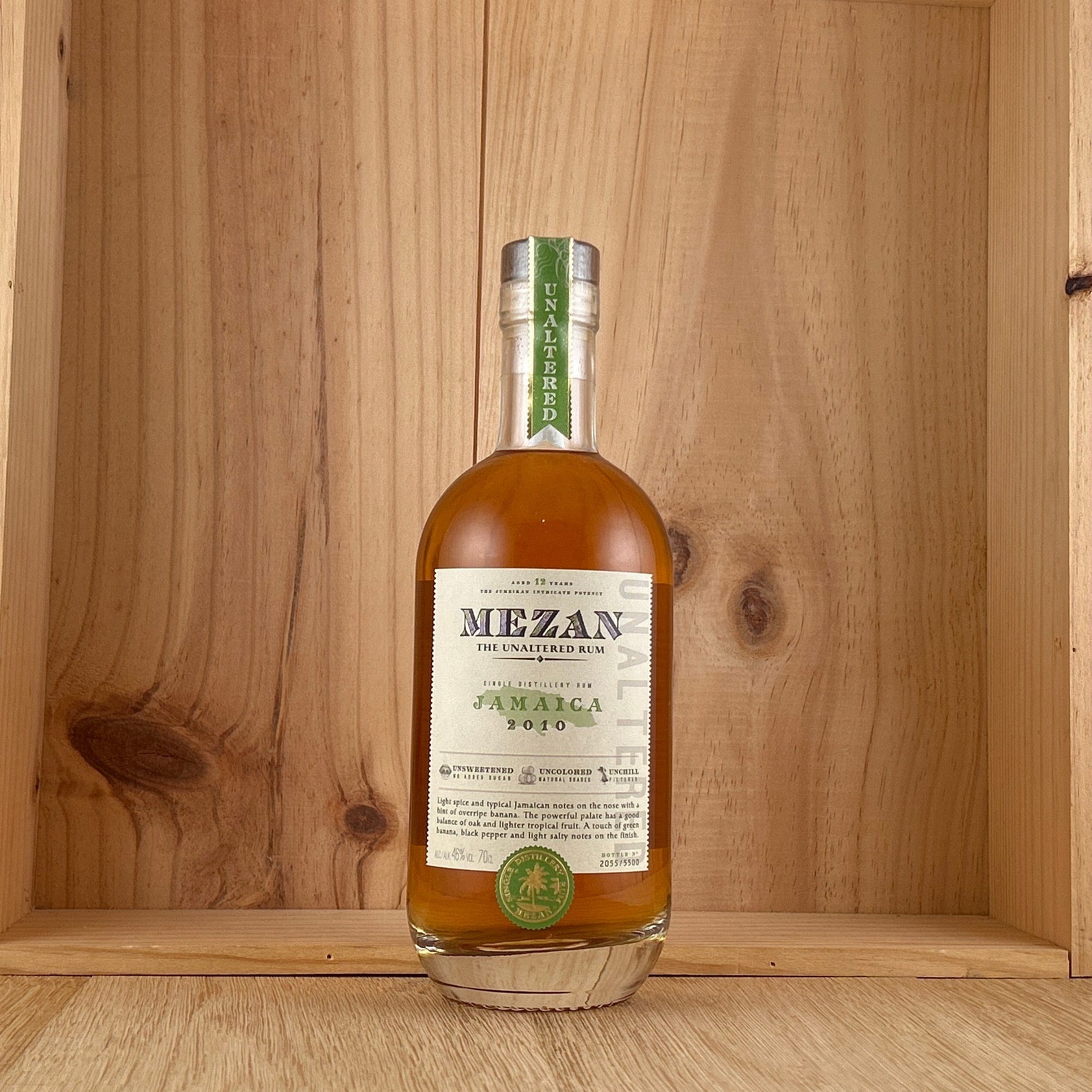 Mezan, The Unaltered Rum, 2010 Jamaica Rum