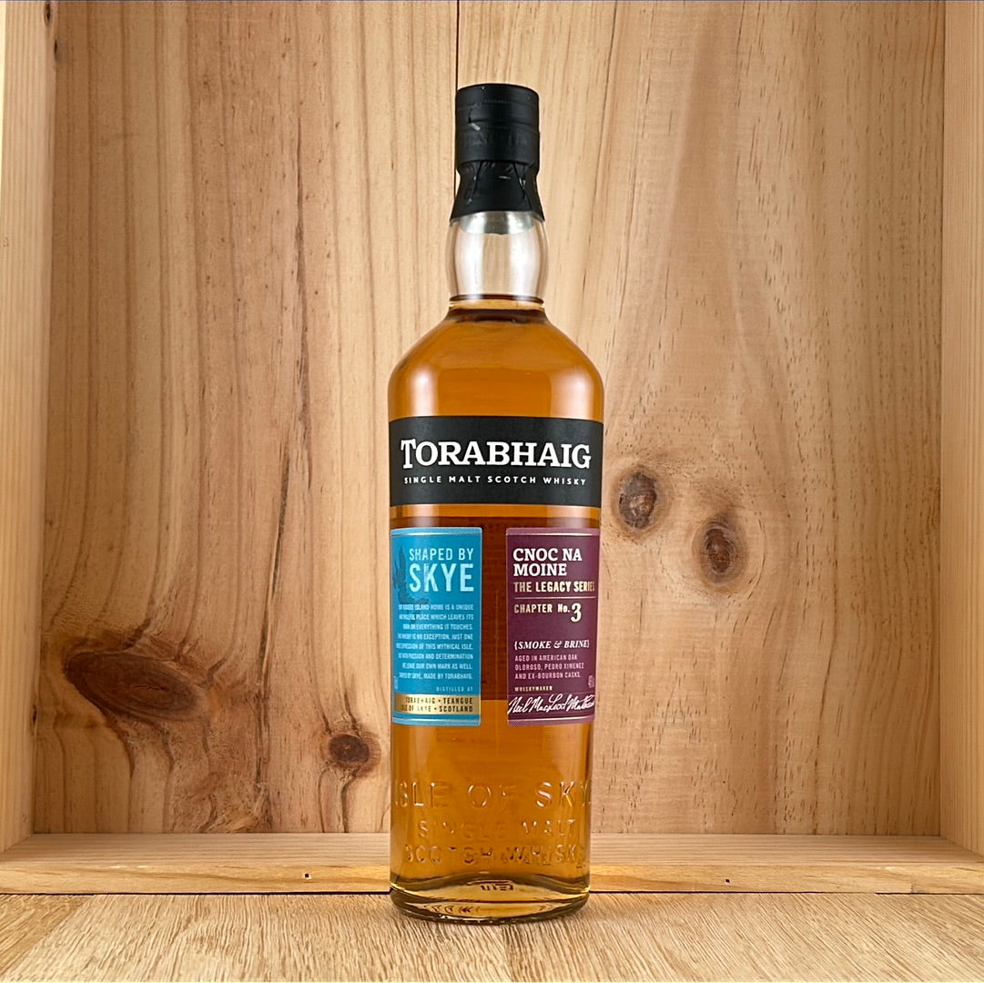 Torabhaig Cnoc Na Moine 'The Legacy' 3rd Edition Single Malt Whisky with 2 FREE Whisky Glasses