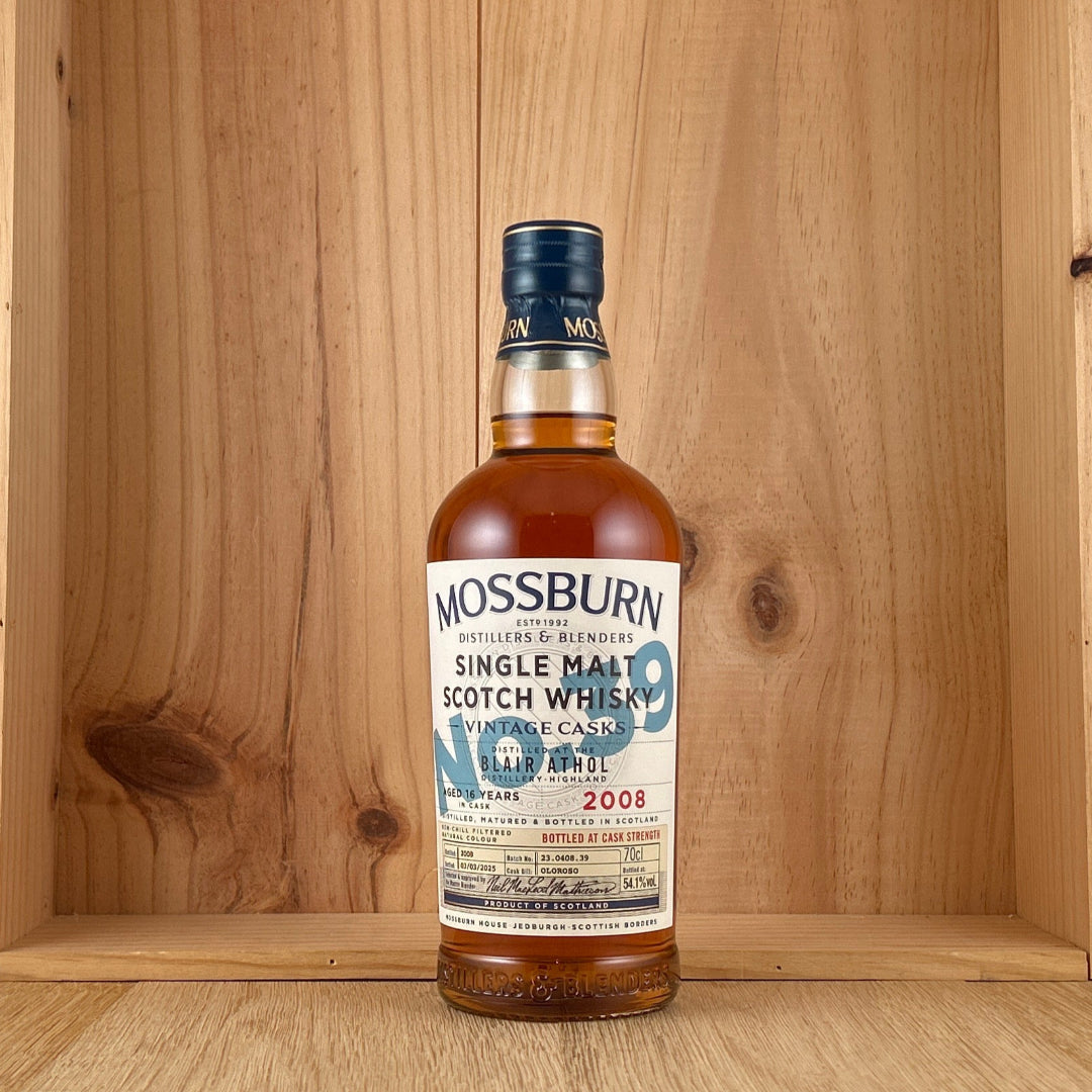 2008 Mossburn Vintage Casks No.39 Blair Athol Single Malt Whisky 54.1% Abv