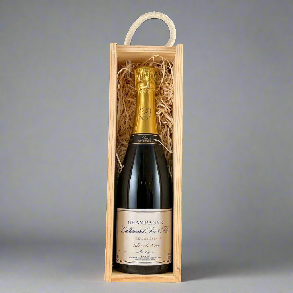 GIFT SET - Champagne Gallimard Single Wooden Box