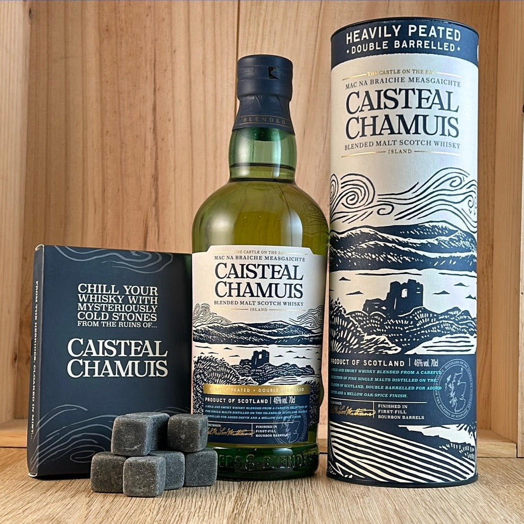 CAISTEAL CHAMUIS BLENDED MALT WHISKY with FREE Whisky Stones