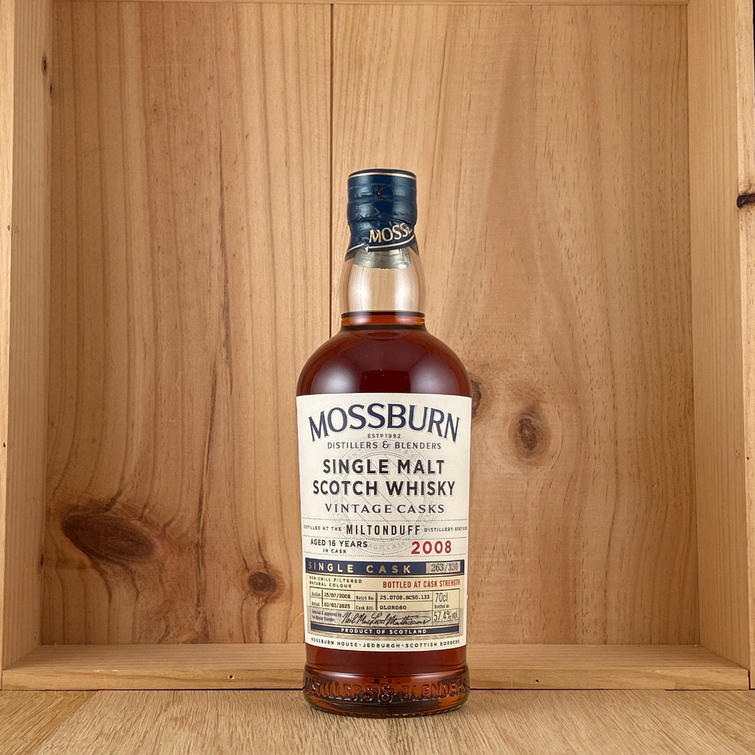 2008 Mossburn Single Cask Miltonduff Oloroso Cask, 57.4%ABV