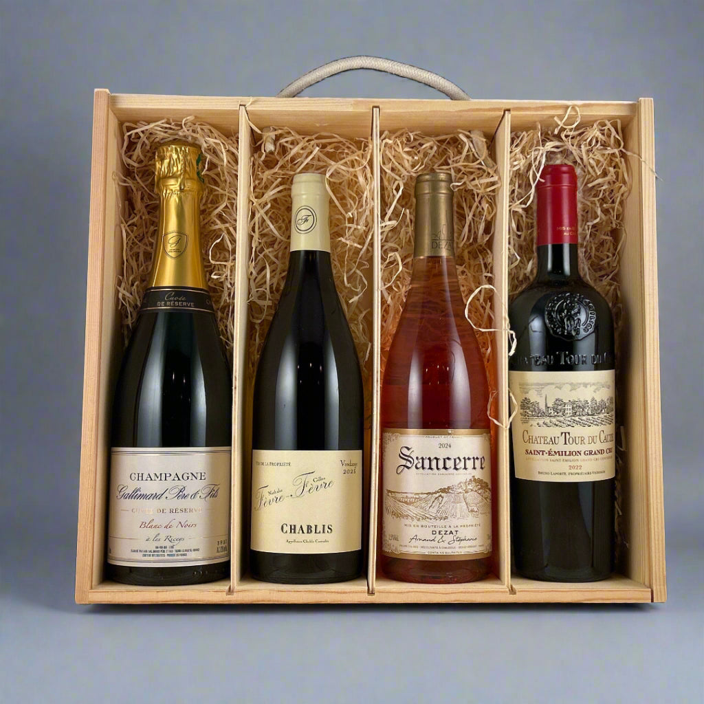 GIFT SET - French Classics 4 Bottles in Wooden Box