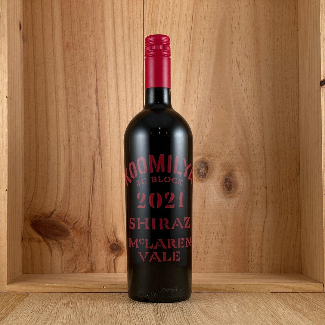 2021 Koomilya, 'JC Block` McLaren Vale Shiraz