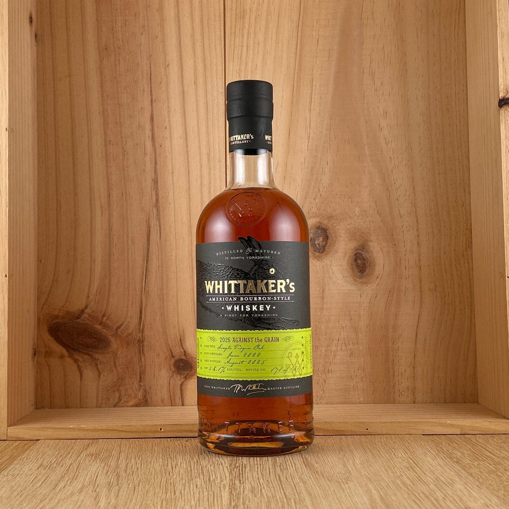 Whittaker's 2025 Against the Grain Single Virgin Oak Cask American Bourbon-Style Whiskey