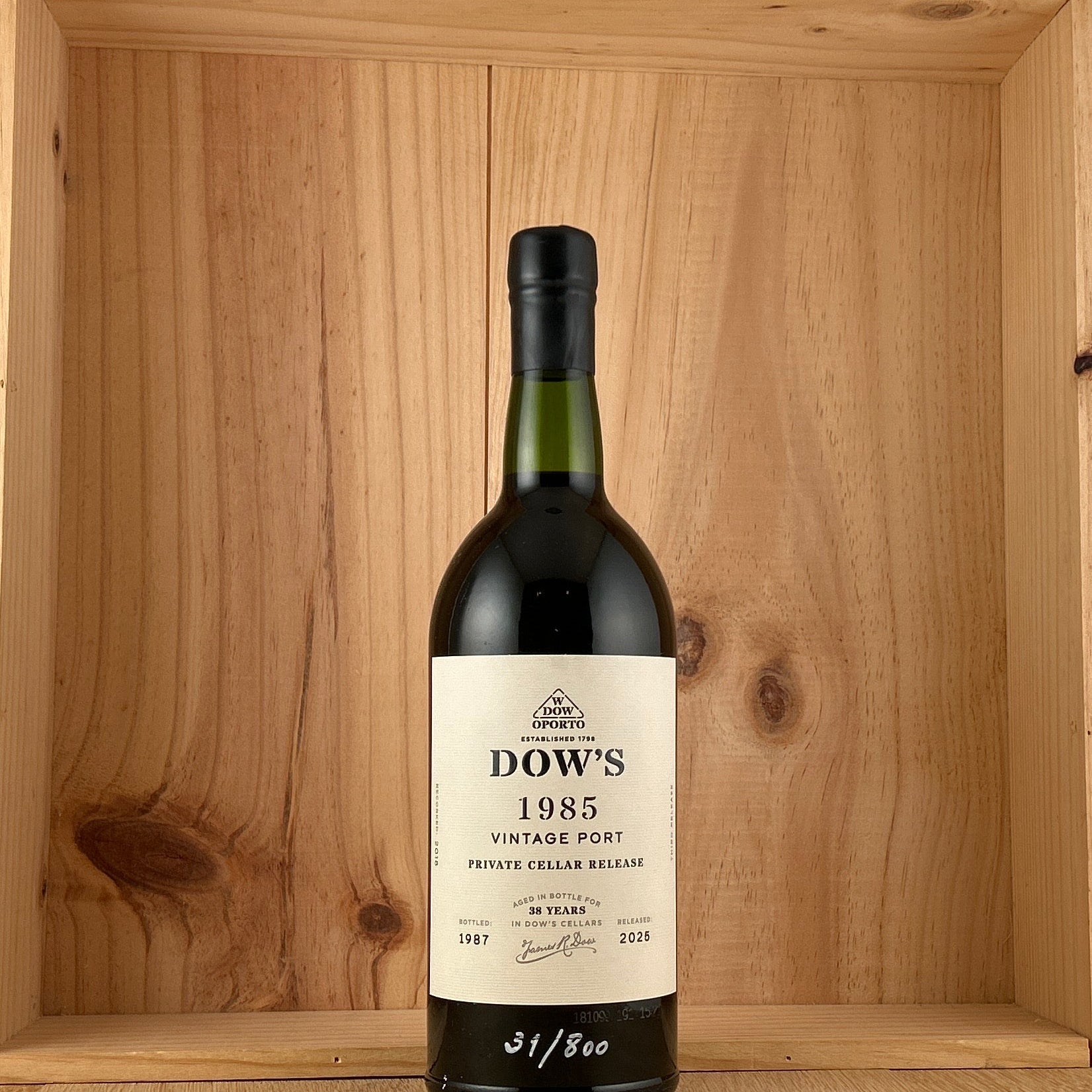 1985 Dow's 'Private Cellar' Release Vintage Port Boxed