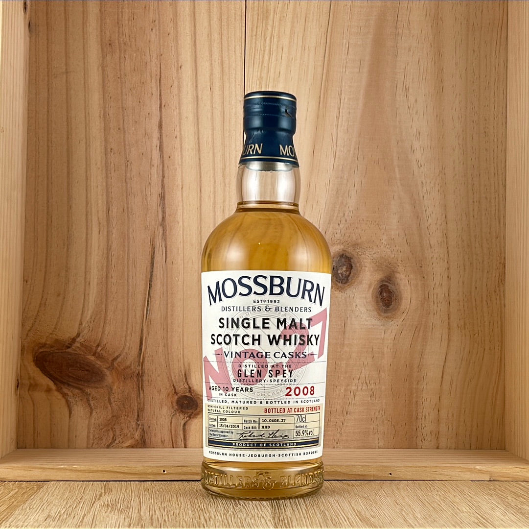 2008 Mossburn Whisky Glen Spey 10yr old Speyside Single Malt