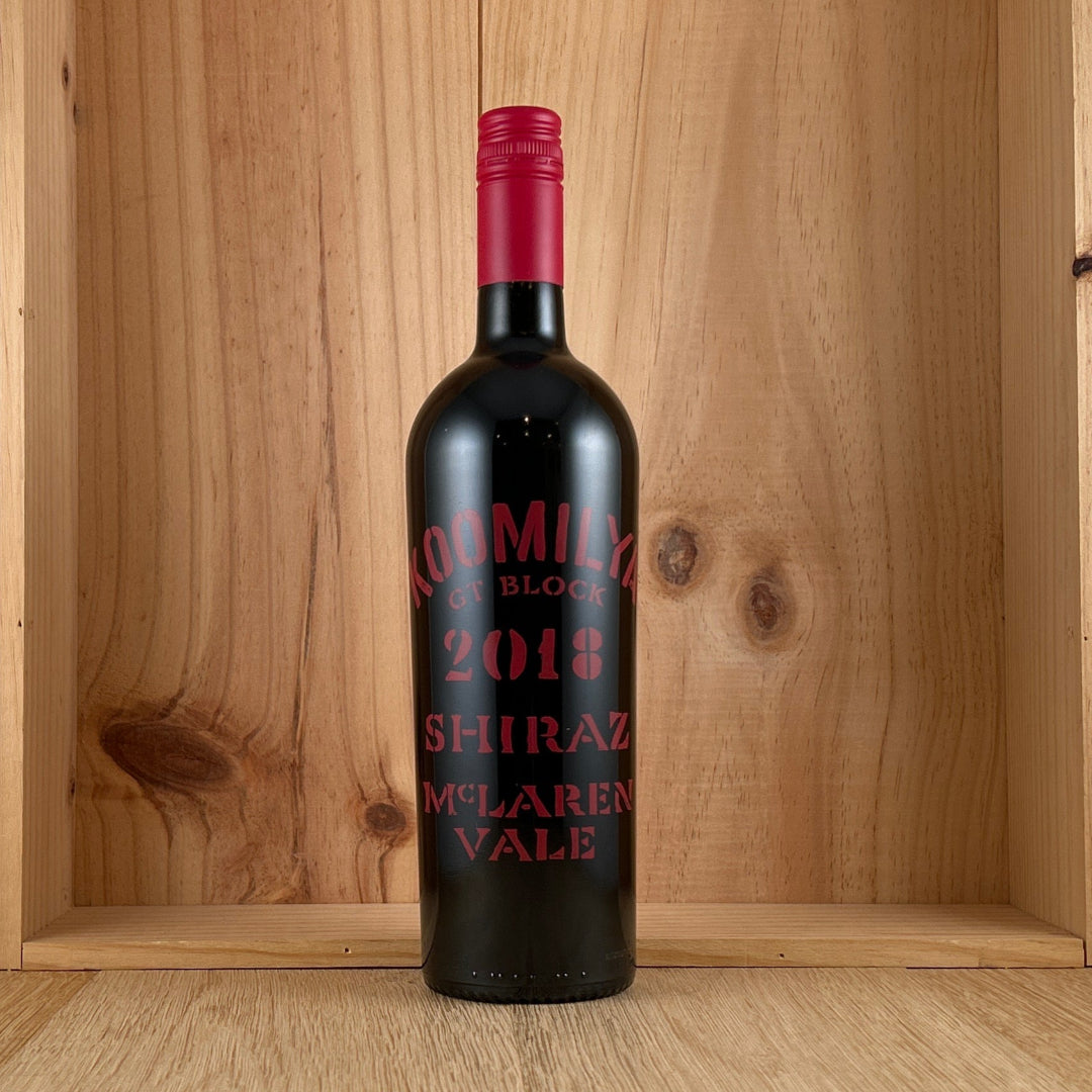 2018 Koomilya, 'GT Block` McLaren Vale Shiraz