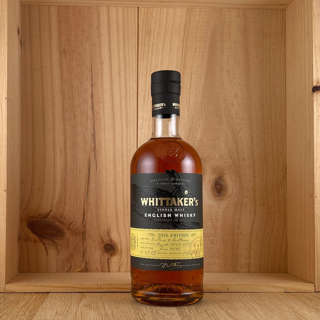 Whittaker's Single Malt English Whisky 2026 Edition