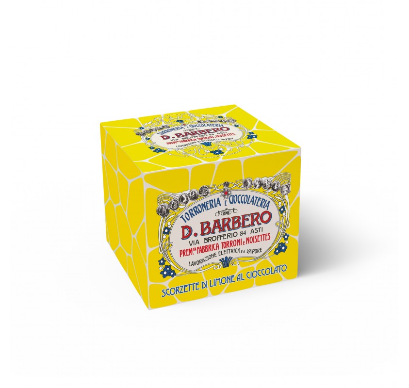 D. Barbero Extra Dark Chocolate Covered Lemon Peel 150g